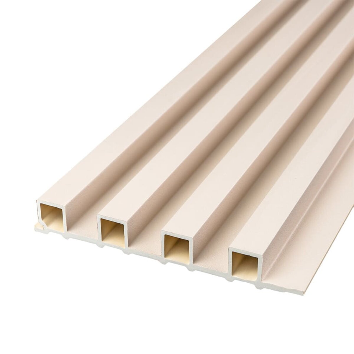 Рейка декоративна WPC стінова 3000х165х23мм Молочний SW-00001858