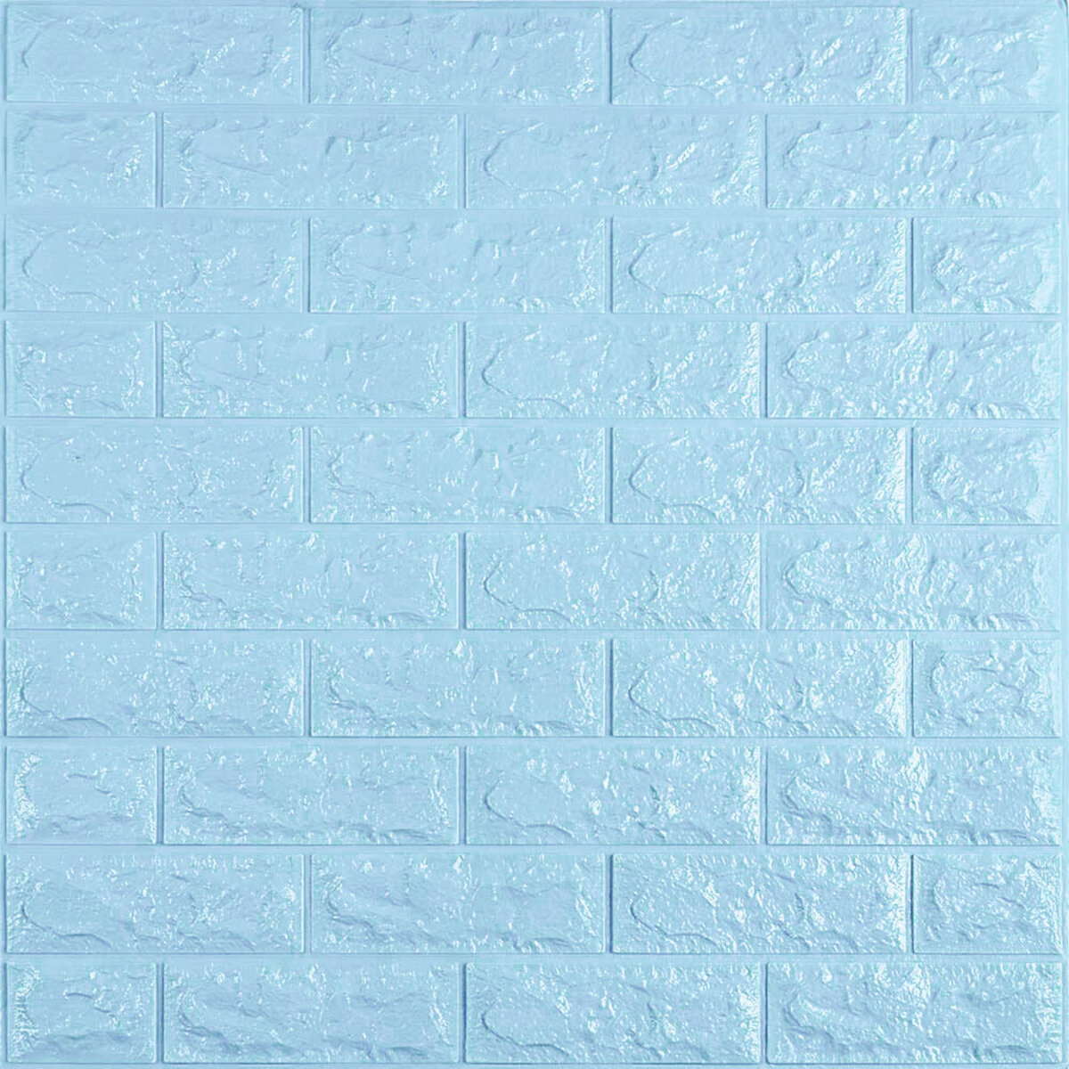 3D панель самоклеюча цегла Блакитна 700х770х7мм (005-7) SW-00000658